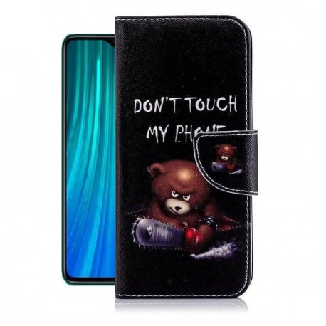 Funda Libro Xiaomi Redmi Note 8 Pro Soporte Oso