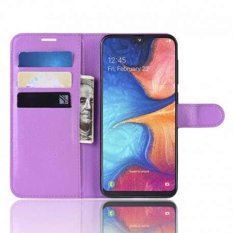 Funda Libro Xiaomi Redmi Note 8 Pro Soporte Lila