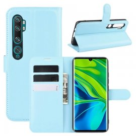 Funda Libro Xiaomi MI Note 10 cuero Soporte Azul