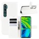 Funda Libro Xiaomi MI Note 10 cuero Soporte Blanca