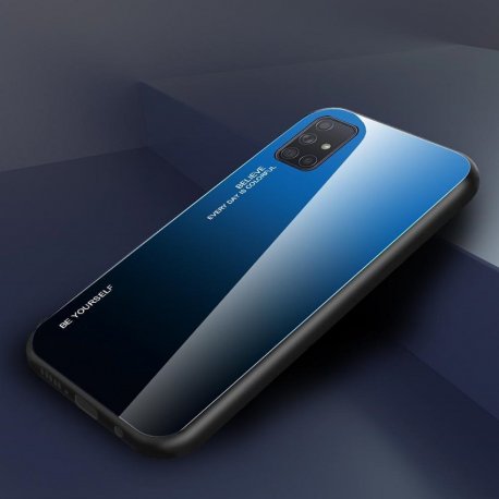 Funda Samsung Galaxy A51 Tpu y cristal templado azul