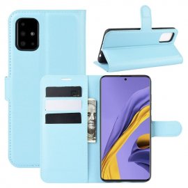 Funda Cuero Samsung Galaxy A51 Libro Soporte Azul