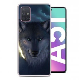 Funda Samsung Galaxy A51 TPU Dibujo Lobo