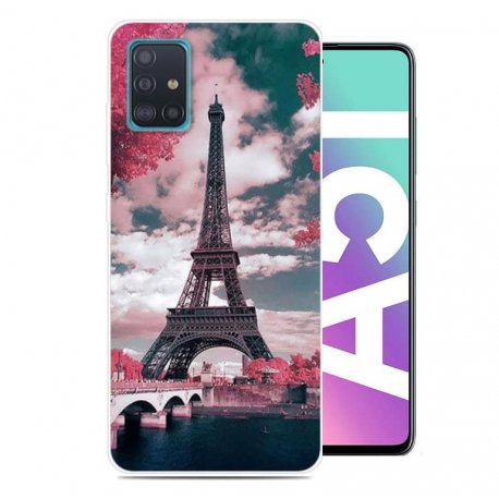 Funda Samsung Galaxy A51 TPU Dibujo Paris