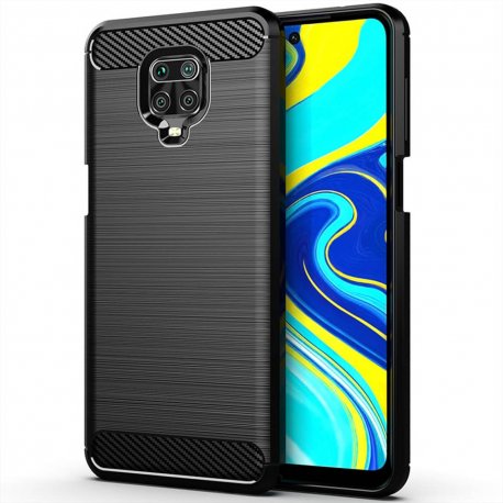 Funda Xiaomi Redmi Note 9 PRO TPU Carbono 3D Negra