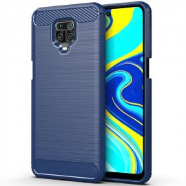 Funda Xiaomi Redmi Note 9 PRO TPU Carbono 3D Azul