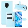 Funda Libro Xiaomi Redmi Note 9 Pro Cuero Azul