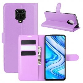 Funda Libro Xiaomi Redmi Note 9 Pro Cuero Lila