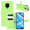 Funda Libro Xiaomi Redmi Note 9 Pro Cuero Verde
