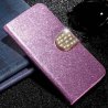 Funda Libro Xiaomi Redmi Note 9 Pro Bling Rosa Diamantes