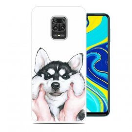 Funda Xiaomi Redmi Note 9 PRO TPU Dibujo Husky