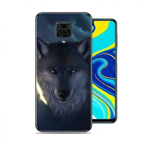 Funda Xiaomi Redmi Note 9 PRO TPU Dibujo Lobo