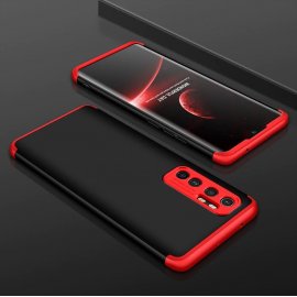 Funda 360 Xiaomi Mi Note 10 Lite Negra y Roja