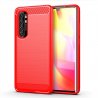 Funda Xiaomi Mi Note 10 Lite Carbono 3D Flexible Roja