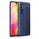 Funda Xiaomi Mi Note 10 Lite Cuero 3D Flexible Navy