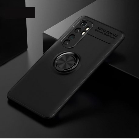 Funda Xiaomi Mi Note 10 Lite Anillo Magnetica negra