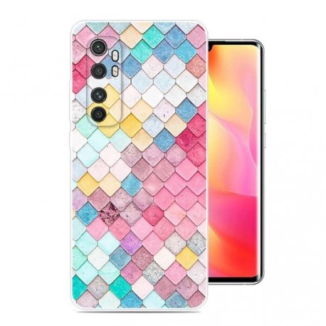 Funda silicona Xiaomi Mi Note 10 Lite Dibujo Acuarela