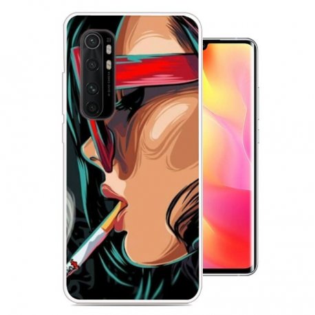 Funda silicona Xiaomi Mi Note 10 Lite Dibujo Gamer