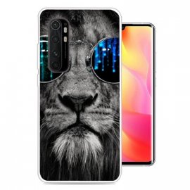 Funda silicona Xiaomi Mi Note 10 Lite Dibujo Leon