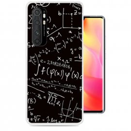 Funda silicona Xiaomi Mi Note 10 Lite Dibujo Formulas