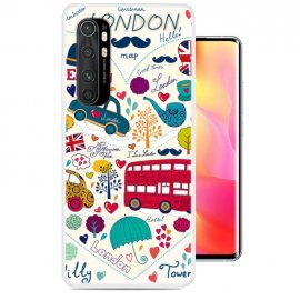 Funda silicona Xiaomi Mi Note 10 Lite Dibujo London