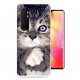 Funda silicona Xiaomi Mi Note 10 Lite Dibujo Gatito