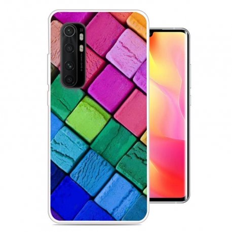 Funda silicona Xiaomi Mi Note 10 Lite Dibujo Cuadros
