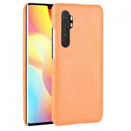 Funda Xiaomi Mi Note 10 Lite Cocodrilo Naranja