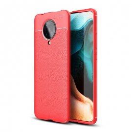 Funda Xiaomi Pocophone F2 Pro Cuero 3D Roja Tpu