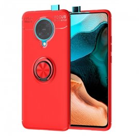 Funda Pocophone Poco F2 Pro Anillo y Magnetica Roja