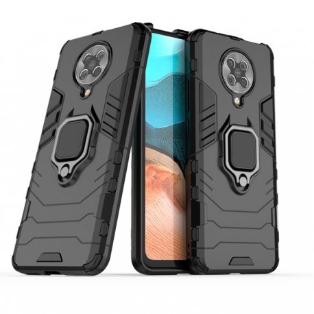 Funda Pocophone F2 Pro IShock Resistante con anilla Negra