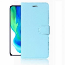 Funda Libro Poco Pocophone F2 Pro Soporte Azul