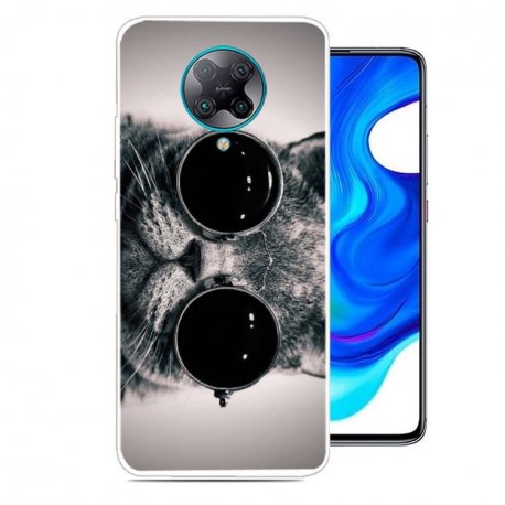 Funda Pocophone F2 Pro TPU Dibujo Gatito