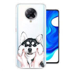 Funda Pocophone F2 Pro TPU Dibujo Husky