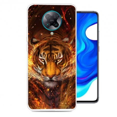 Funda Pocophone F2 Pro TPU Dibujo Tigre
