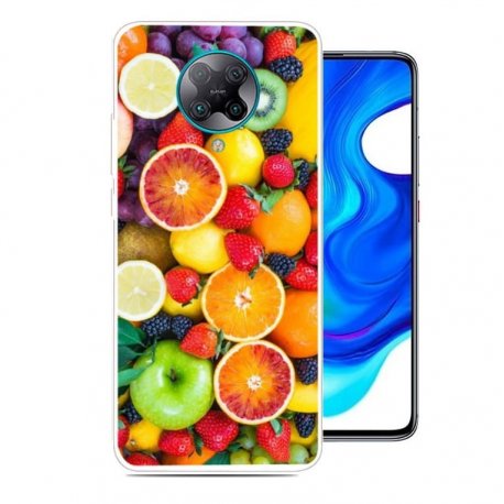Funda Pocophone F2 Pro TPU Dibujo Frutas