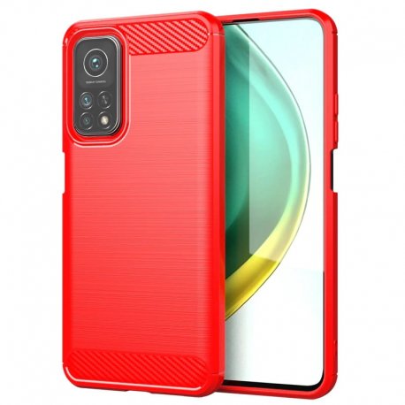 Funda Xiaomi Mi 10T y Mi 10T Pro Carbono 3D Roja