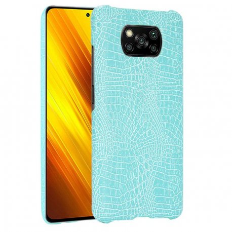 Carcasa Xiaomi Poco X3 Pro Cocodrilo turquesa