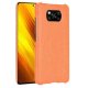 Carcasa Xiaomi Poco X3 Pro Cocodrilo naranja