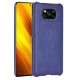 Carcasa Xiaomi Poco X3 Pro Cocodrilo azul