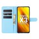 Funda Xiaomi Poco X3 Pro Libro cuero Soporte azul