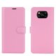 Funda Xiaomi Poco X3 Pro Libro cuero Soporte rosa anverso