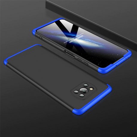 Carcasa Pocophone Poco X3 Pro 360 Negra y Azul GKK