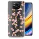 Funda Silicona transparente Pocophone Poco X3 Pro flores