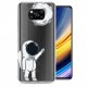 Funda Silicona transparente Pocophone Poco X3 Pro Cosmonauta