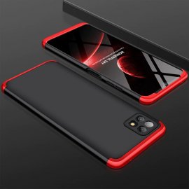 Carcasa 360 Samsung Galaxy A22 Negra y Roja