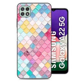 Carcasa flexible Samsung Galaxy A22 5G Acuarelas