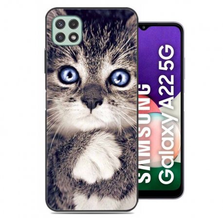 Carcasa flexible Samsung Galaxy A22 5G Gatito