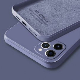 Funda sedosa iPhone 13 Pro o Pro Max Lila