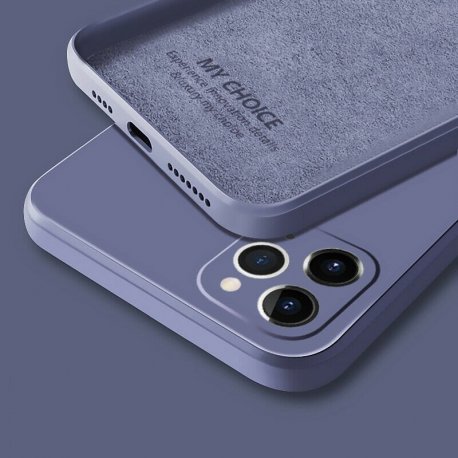 Funda sedosa iPhone 13 Pro o Pro Max Lila